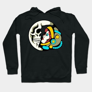 Skull moon and space Hoodie